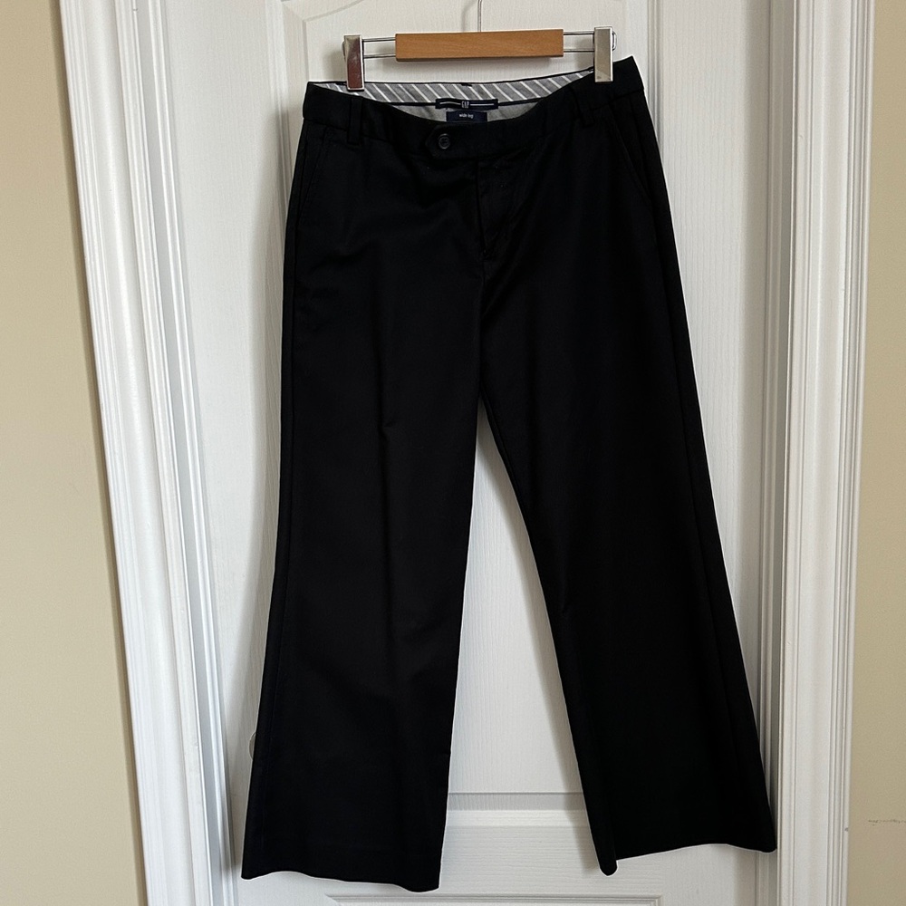 Black Wide-Leg Women's Pants - Classic Workwear